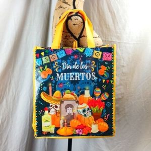 New Dia de los Muertos Reusable Eco Shopping Tote Bag with Handles